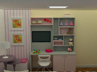 Projeto interiores - quarto infantil, MN Arquitetura e Urbanismo MN Arquitetura e Urbanismo Girls Bedroom