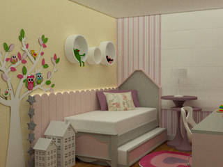 Projeto interiores - quarto infantil, MN Arquitetura e Urbanismo MN Arquitetura e Urbanismo Girls Bedroom