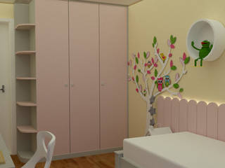 Projeto interiores - quarto infantil, MN Arquitetura e Urbanismo MN Arquitetura e Urbanismo Girls Bedroom
