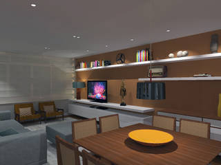 Apartamento em Perdizes, Ana Paula Felippe Ana Paula Felippe Modern living room