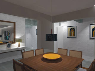 Apartamento em Perdizes, Ana Paula Felippe Ana Paula Felippe Modern dining room