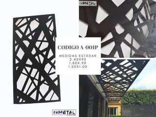 Celosías Metálicas Decorativas, SUPERCUT MEXICO SUPERCUT MEXICO Balcones y terrazas industriales Metal