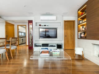 Living contemporâneo, ABHP ARQUITETURA ABHP ARQUITETURA Minimalist living room