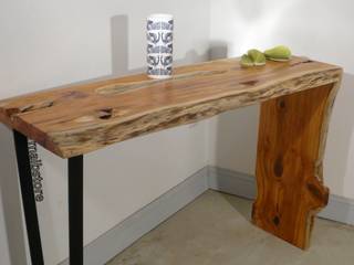 Console Live edge bois brut, mai.b.store mai.b.store Rustic style dining room