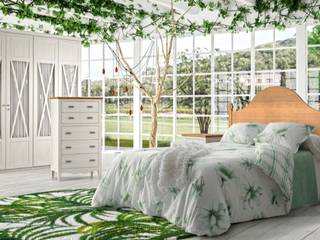 Dormitorio Amberes Bicolor, Artenara Decoración Artenara Decoración Спальня в классическом стиле Дерево Эффект древесины