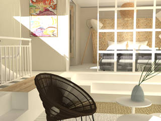 Ferienwohnung Barca, Raum und Mensch Raum und Mensch Modern style bedroom MDF White