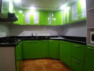 COCINA INTEGRAL, arquitectura sostenible colombia arquitectura sostenible colombia Cocinas de estilo moderno Tablero DM