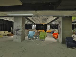 Premium italian furniture showroom, SPACCE INTERIORS SPACCE INTERIORS Bedrijfsruimten