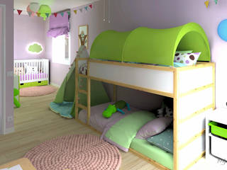 Une nurserie chez mamie, MJ Intérieurs MJ Intérieurs Modern nursery/kids room