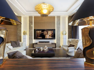 Warm and golden tones of details in the interior of Premium class by NG-STUDIO NG-STUDIO Interior Design Living room interior Monaco,interior Monte-Carlo,interior Cote d'Azur,design Monaco,design Monte-Carlo,design Cote d'Azur,интерьер Монако,интерьер Монте-Карло,дизайн Монако,дизайн Монте-Карло,студия Монако,студия Монте-Карло