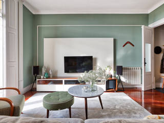 Sala de vivenda em S. Mamede - Projeto de interiores Shi Studio - Matosinhos, Porto homify Living room Accessories & decoration