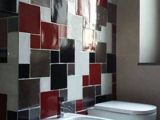 PROGETTO ARCH. TONY SINOPOLI , SUPER BLOC SRL SUPER BLOC SRL Modern bathroom سرامک