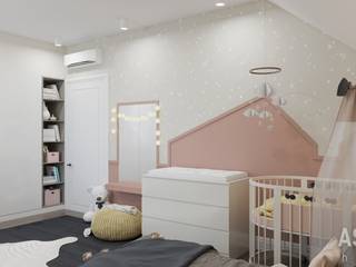 Коттедж Раевка, Студия авторского дизайна ASHE Home Студия авторского дизайна ASHE Home Eclectic style nursery/kids room