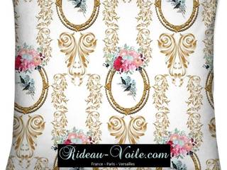 Tissu ameublement Toile de Jouy style Empire Rococo Baroque tapisserie, Rideau-voile Rideau-voile Klasik Yatak Odası