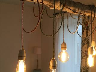 Hängelampe aus Treibholz, Meister Lampe Meister Lampe Kitchen لکڑی Wood effect