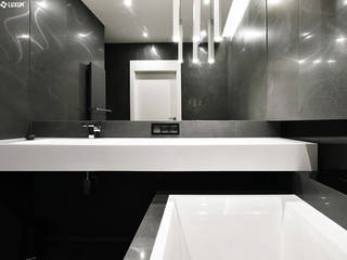 Wyjątkowa łazienka z umywalką na wymiar, Luxum Luxum Nowoczesna łazienka