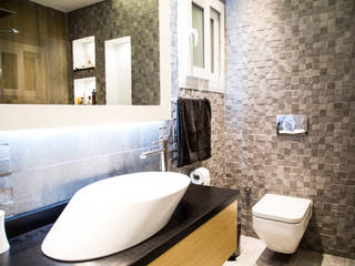 Duş Tasarımı, DESIGN HUB INTERIORS by CISE MISIRLISOY DESIGN HUB INTERIORS by CISE MISIRLISOY Ванная комната в стиле модерн