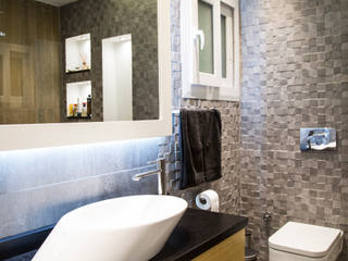 Duş Tasarımı, DESIGN HUB INTERIORS by CISE MISIRLISOY DESIGN HUB INTERIORS by CISE MISIRLISOY Ванная комната в стиле модерн