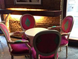 cafeteria, SILLA STIL SILLA STIL Dining room ٹھوس لکڑی Multicolored