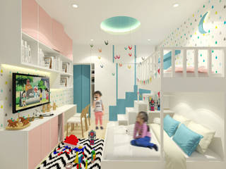 Mr. Adrian's Kids Bedroom, SEKALA Studio SEKALA Studio Chambre moderne Contreplaqué