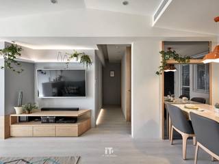 | 住宅設計案 | 喜光, iT DESIGN 一它設計 iT DESIGN 一它設計 现代客厅設計點子、靈感 & 圖片 大理石