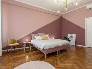 Casa MS.2: Intervento di Relooking in un appartamento a Milano, Architrek Architrek Moderne Schlafzimmer