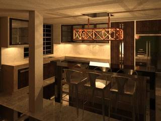 REMODELACION DE VIVIENDA., ESTUDIO KULUMAK ESTUDIO KULUMAK Eclectic style kitchen Ceramic