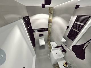 Łazienka , Fusion- projektowanie i aranżacja wnetrz Fusion- projektowanie i aranżacja wnetrz Salle de bain moderne