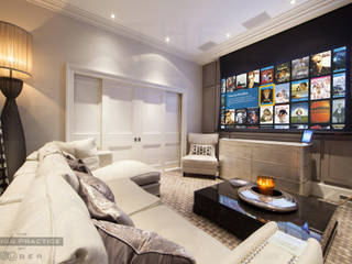 Media (Cinema) Rooms, Design by UBER Design by UBER Modern media room