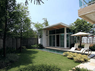 白色鋼構木屋 大桓設計顧問有限公司 Single family home Metal White