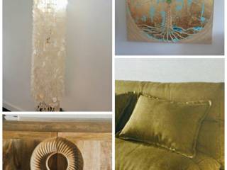 Wohndesign, Sommerhusdesign Sommerhusdesign Eclectic style living room Hemp/Jute Purple/Violet