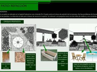 Remodelación Patio, Estudio Carmesí. Diseño y Decoración de Interiores Estudio Carmesí. Diseño y Decoración de Interiores Jardines con piedras