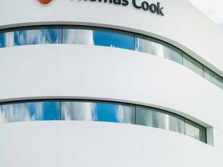 Travel agency Thomas Cook uses KRION in the facade of its new installations in Mallorca, KRION® Porcelanosa Solid Surface KRION® Porcelanosa Solid Surface Ruang Komersial