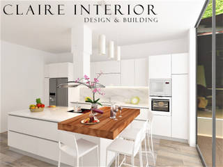 Kitchen Set Modern Minimalist, Claire Interior Design & Building Claire Interior Design & Building 置入式廚房 木頭 Wood effect