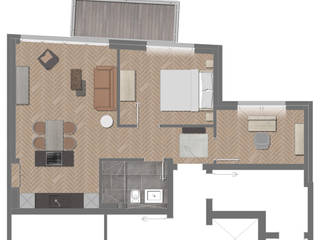 2,5 Zimmer Apartment - Hamburg, P-O-I.design P-O-I.design