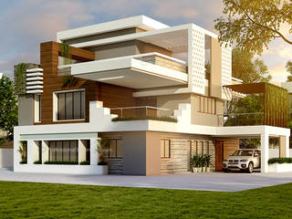 3D Architectural Exterior Rendering, ThePro3DStudio ThePro3DStudio Casas unifamilares