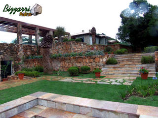 Decoração de residencias com pedras e paisagismo , Bizzarri Pedras Bizzarri Pedras Rustic style garden