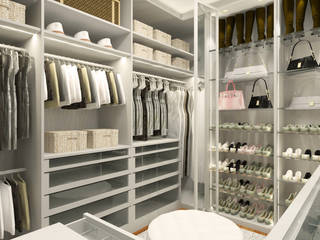 Apartamento Luxemburgo, Pina Linhares Arquitetura Pina Linhares Arquitetura Closets