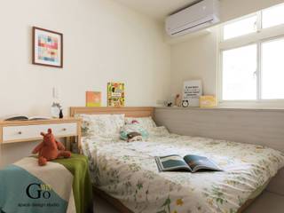 台北中和Ｗ宅, 勁懷設計 勁懷設計 Modern style bedroom