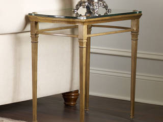 Castleton End Table Bombay Canada Classic style living room Glass Transparent Side tables & trays