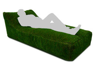 Modern Garden Collection seating pouf by Softcurve, Leirispumas Lda Leirispumas Lda 庭