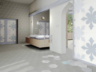 LOFT inspirowany stylem marokańskim., MODULO Pracownia architektury wnętrz MODULO Pracownia architektury wnętrz Eclectic style bathrooms