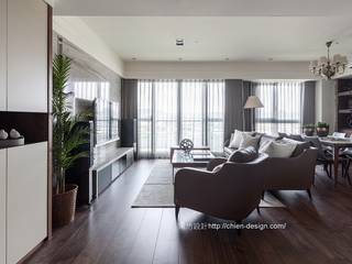 {遠景*領袖}, 鼎士達室內裝修企劃 鼎士達室內裝修企劃 Classic style living room Solid Wood Wood effect