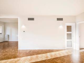 Rehabilitando un piso con 60 años de historia, Silvia R. Mallafré Silvia R. Mallafré Living room Solid Wood Wood effect