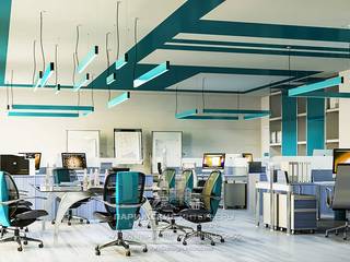 Дизайн офиса в современном стиле, Архитектурное бюро «Парижские интерьеры» Архитектурное бюро «Парижские интерьеры» Study/office