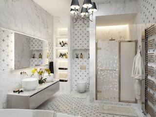Дизайн ванной комнаты в парижском стиле, Архитектурное бюро «Парижские интерьеры» Архитектурное бюро «Парижские интерьеры» Classic style bathroom