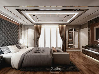 Home Renovate - Baan Klangmuang Pinklao-Charan, คุณเฉลียง - ออกแบบตกแต่งภายใน คุณเฉลียง - ออกแบบตกแต่งภายใน モダンスタイルの寝室