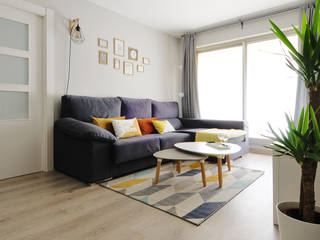 Restyling en un piso de soltero, Noelia Villalba Interiorista Noelia Villalba Interiorista Modern living room