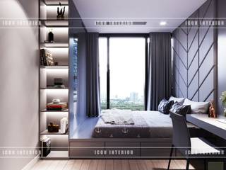 THIẾT KẾ NỘI THẤT HIỆN ĐẠI: VẺ ĐẸP CỦA NỘI THẤT ÁNH KIM, ICON INTERIOR ICON INTERIOR Bedroom