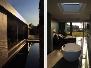 house on water, drew architects + interiors drew architects + interiors Modern style bathrooms